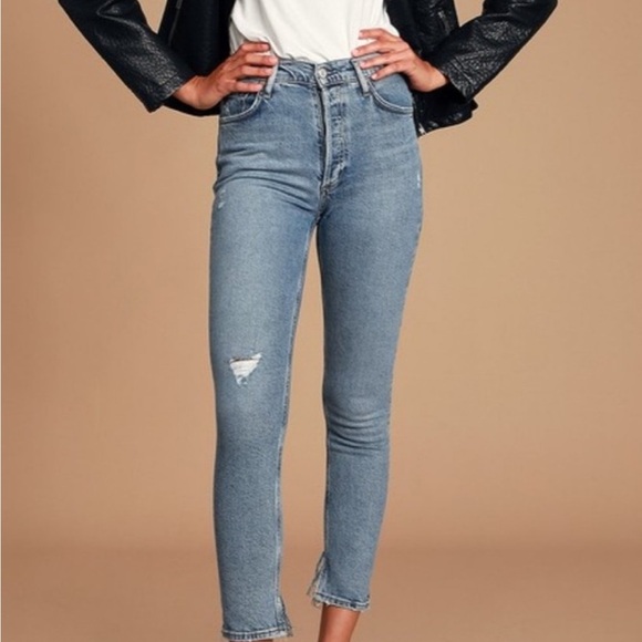 AGOLDE NICO HIGH RISE SKINNY JEANS sz 27 - Picture 1 of 10